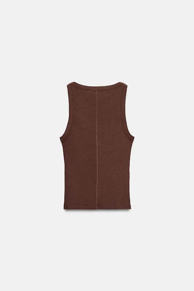 Топ в рубчик ZARA