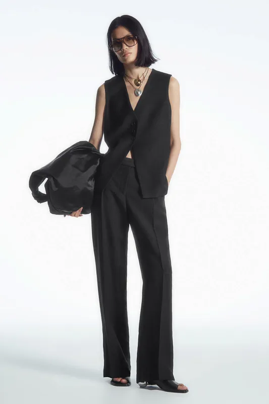 Длинный льняной жилет COS Длинный льняной жилет COS