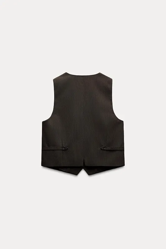 Жилет с хлястиками ZARA Жилет с хлястиками ZARA