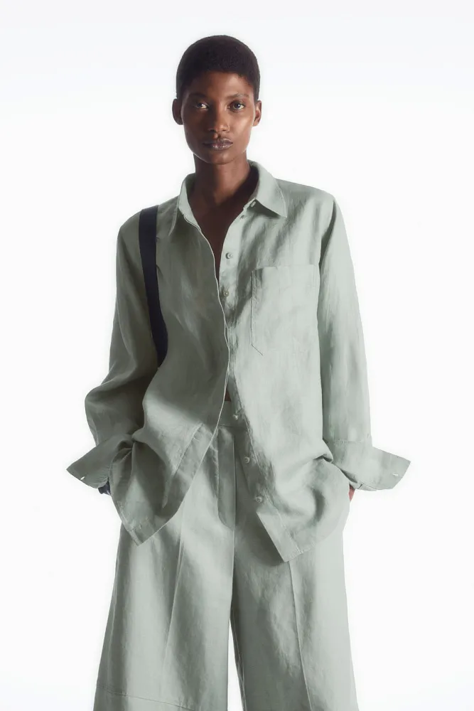Льняная рубашка oversize