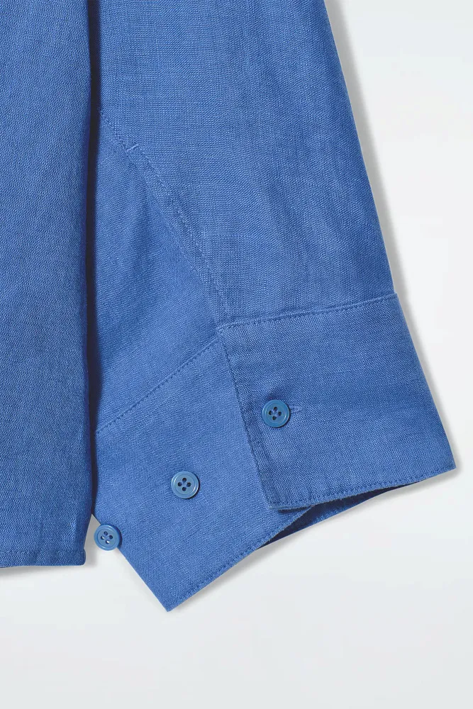 Льняная рубашка свободного кроя COS