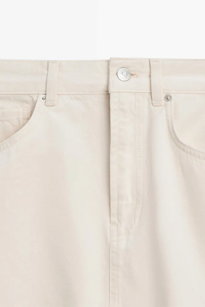 Джинсовая юбка миди MASSIMO DUTTI