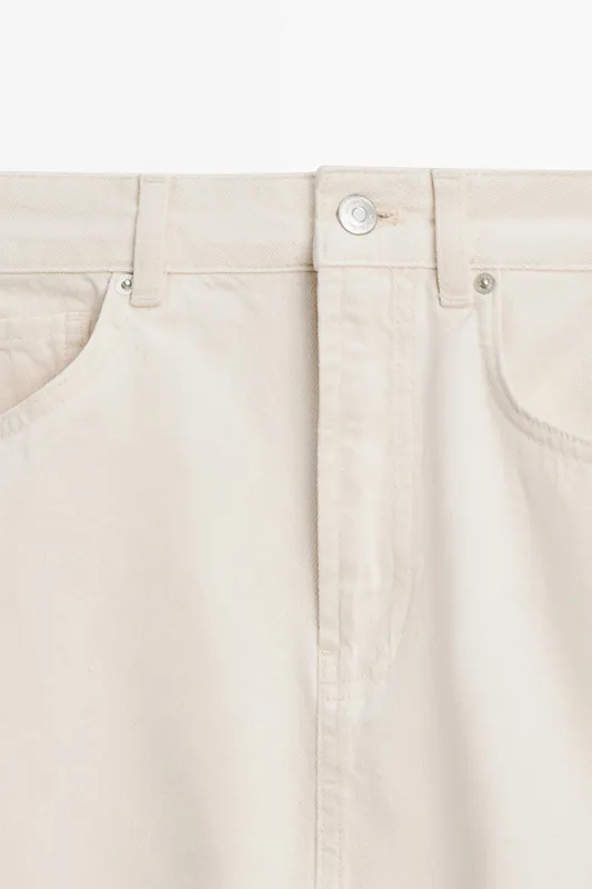 Джинсовая юбка миди MASSIMO DUTTI Джинсовая юбка миди MASSIMO DUTTI