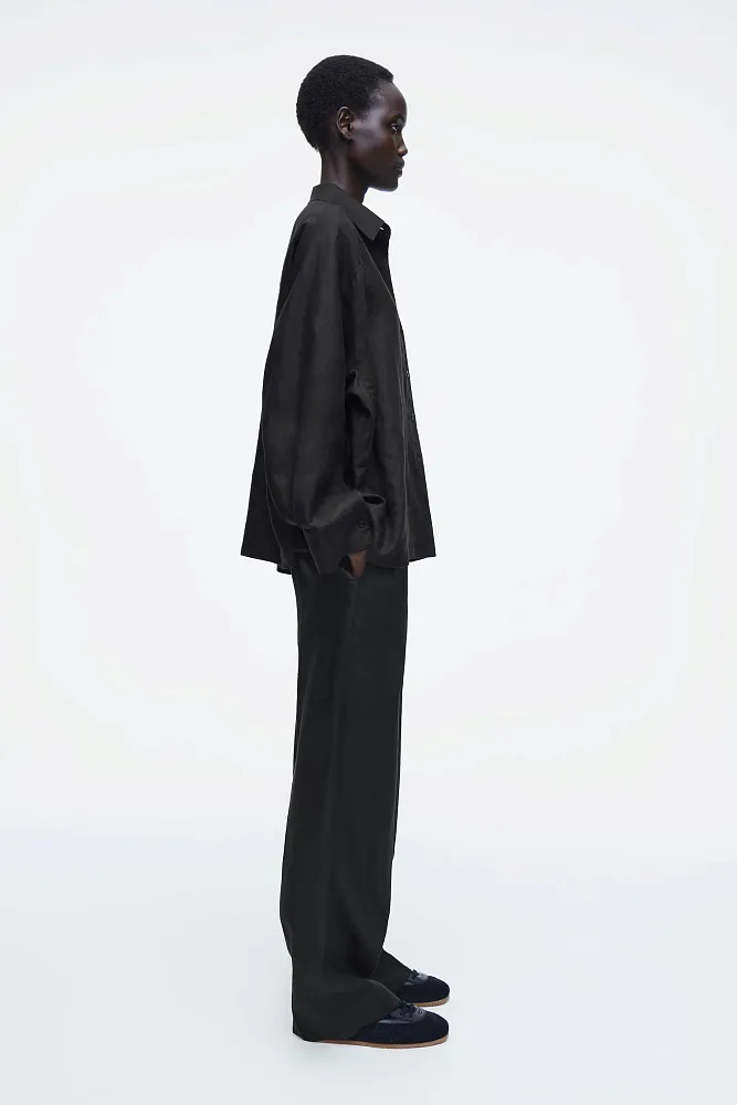 Льняная рубашка свободного кроя COS