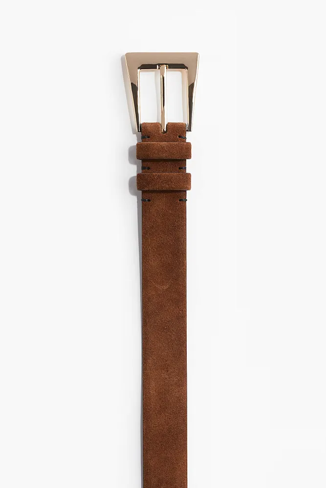 Замшевый ремень H&M Premium Selection