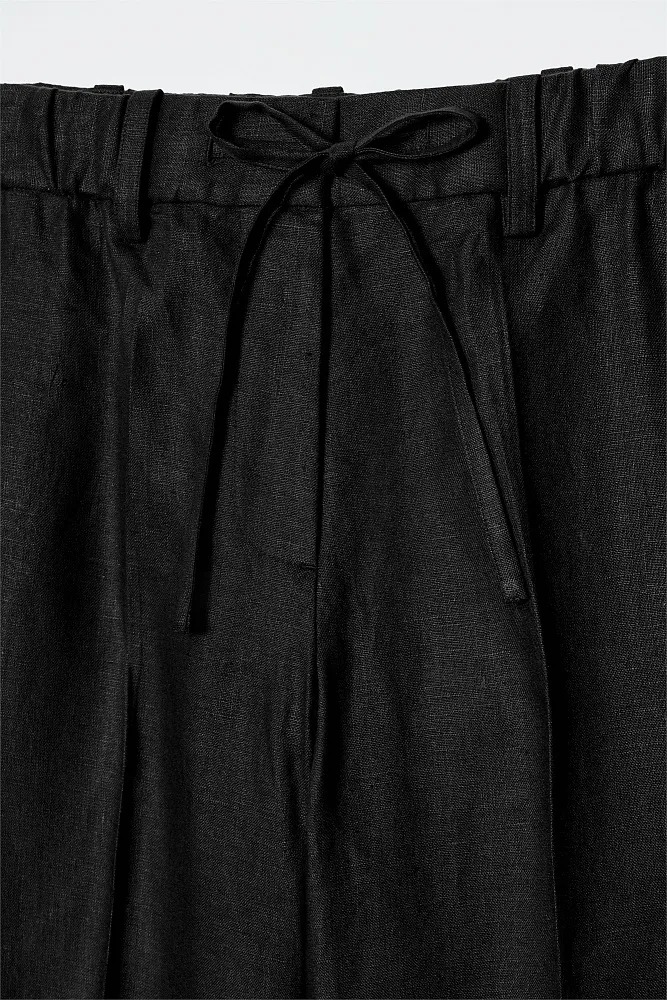 Льняные брюки на завязках COS