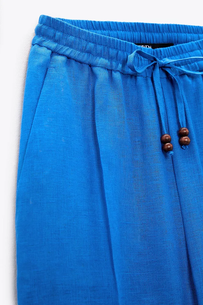 Брюки в пижамном стиле ZARA