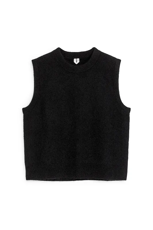 Жилет из смеси шерсти альпаки