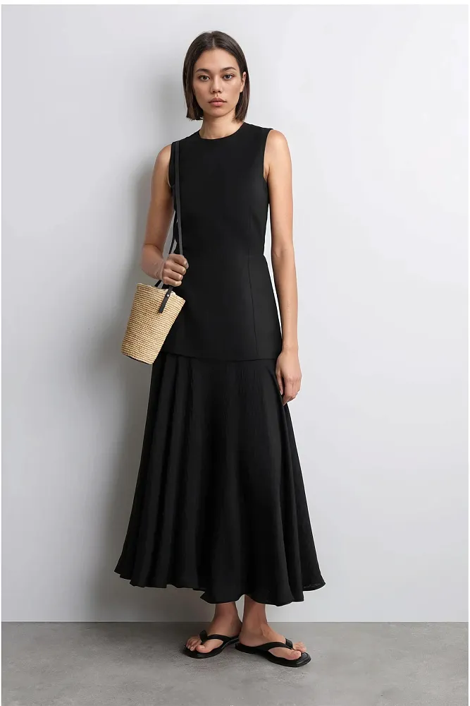 Соломенная мини-сумка-ведро COS