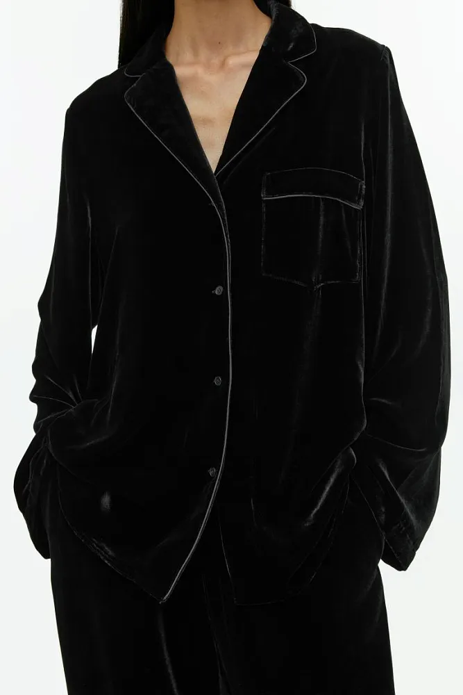 Бархатная рубашка ARKET