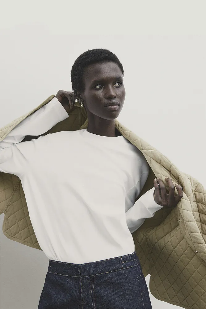 Стеганый бомбер MASSIMO DUTTI