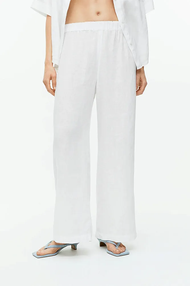 Широкие льняные брюки ARKET