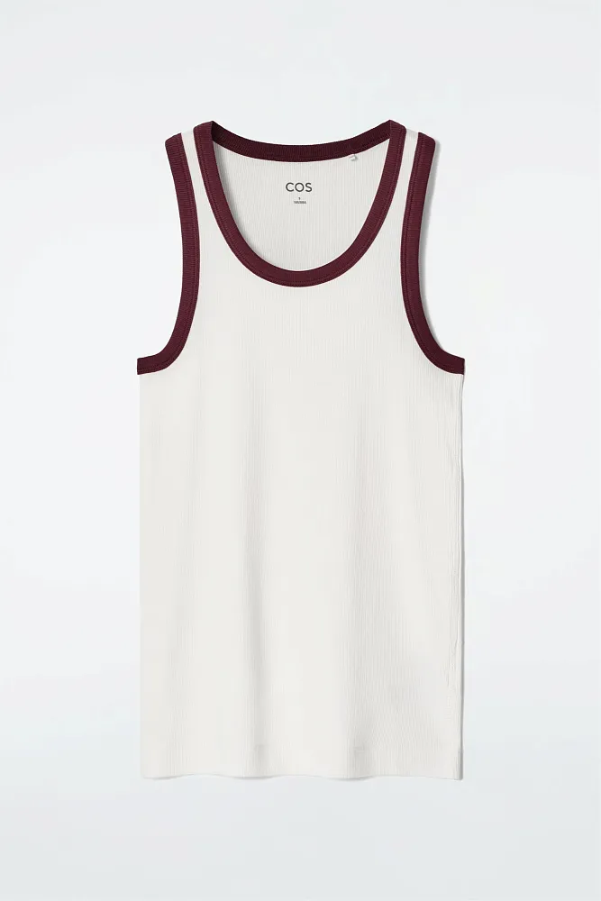 Майка в рубчик COS