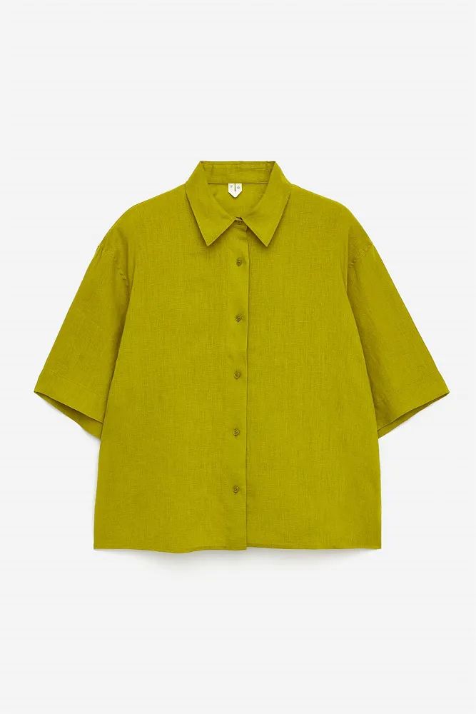 Свободная льняная рубашка ARKET