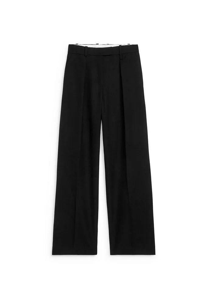 Брюки с завышенной талией и складками ARKET