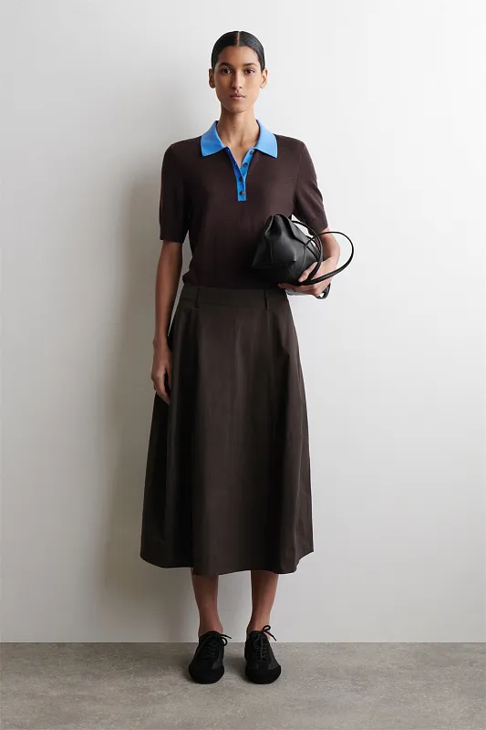 Джемпер-поло из смеси шерсти COS Джемпер-поло из смеси шерсти COS