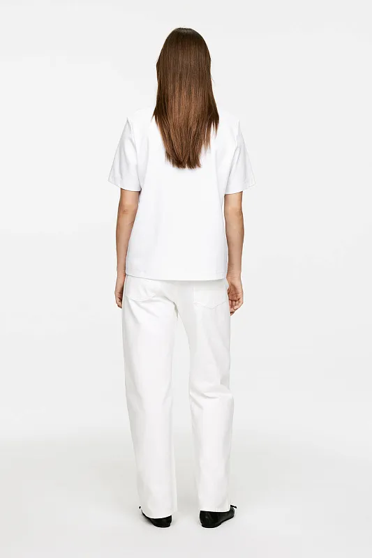 Футболка из интерлока Pearl ARKET   Футболка из интерлока Pearl ARKET