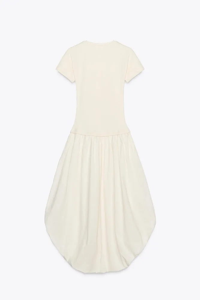 Комбинированное платье ZARA