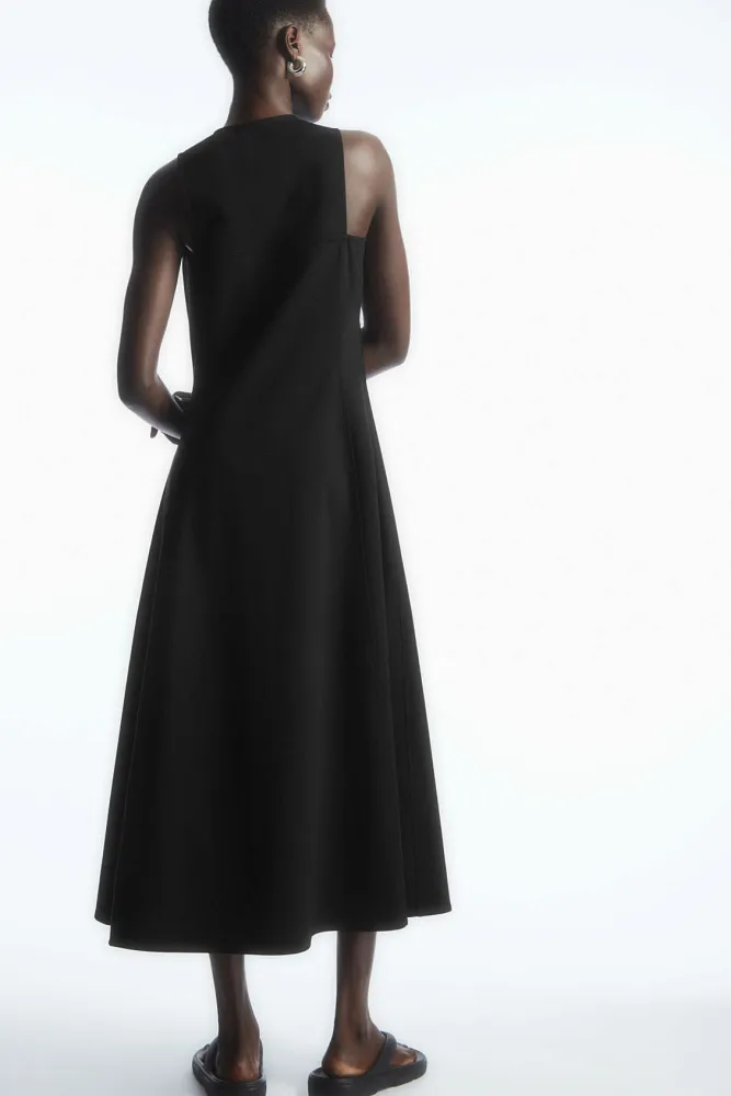 Расклешенное платье миди на молнии COS
