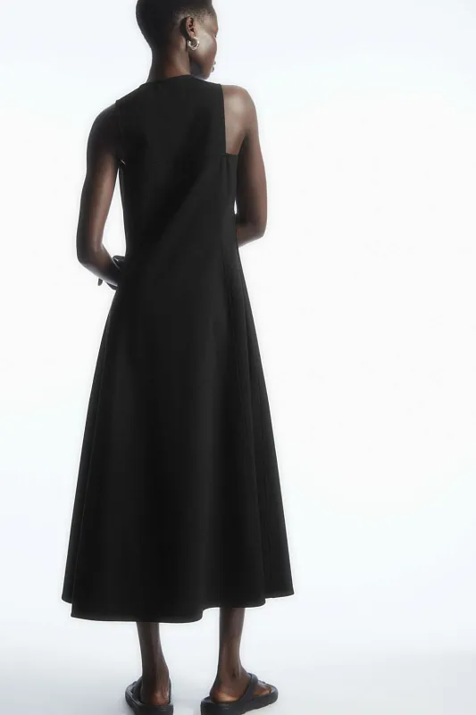 Расклешенное платье миди на молнии COS Расклешенное платье миди на молнии COS