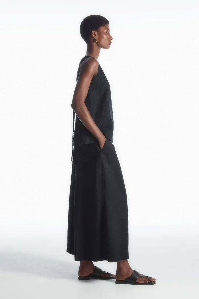 Льняной топ с завязками на спине COS