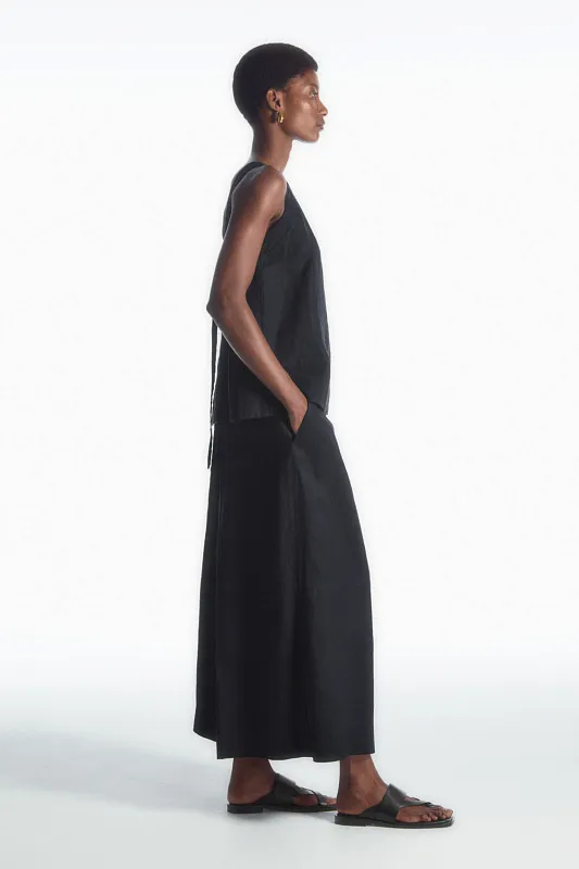 Льняной топ с завязками на спине COS Льняной топ с завязками на спине COS