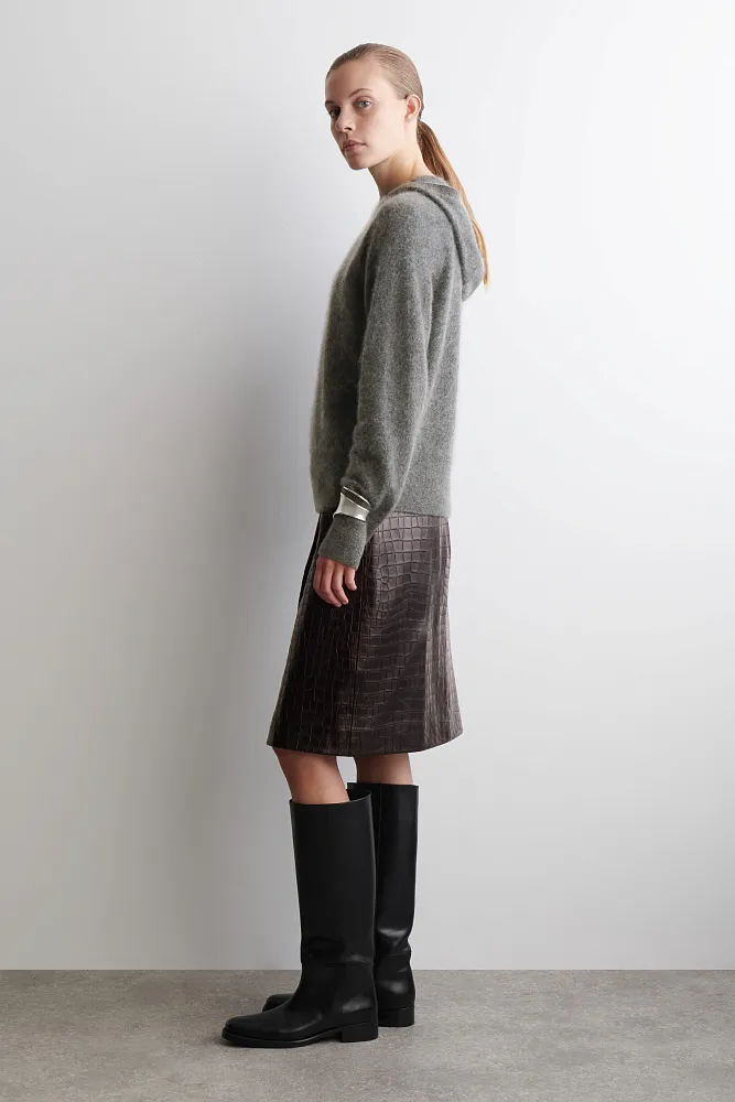 Худи из чистого кашемира с начесом COS