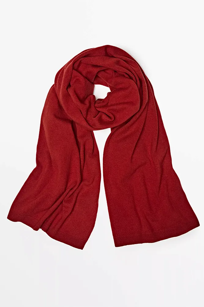Шарф из тонкой смеси шерсти MASSIMO DUTTI