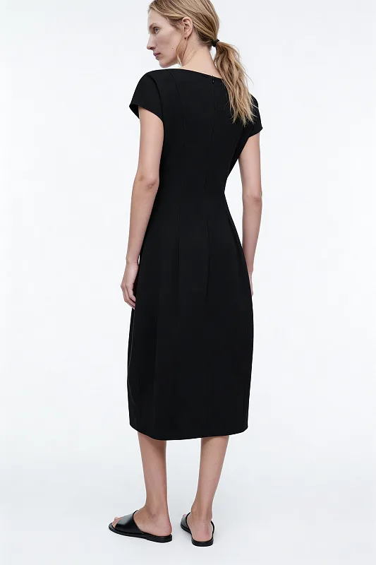 Скульптурное платье-миди из джерси COS Скульптурное платье-миди из джерси COS