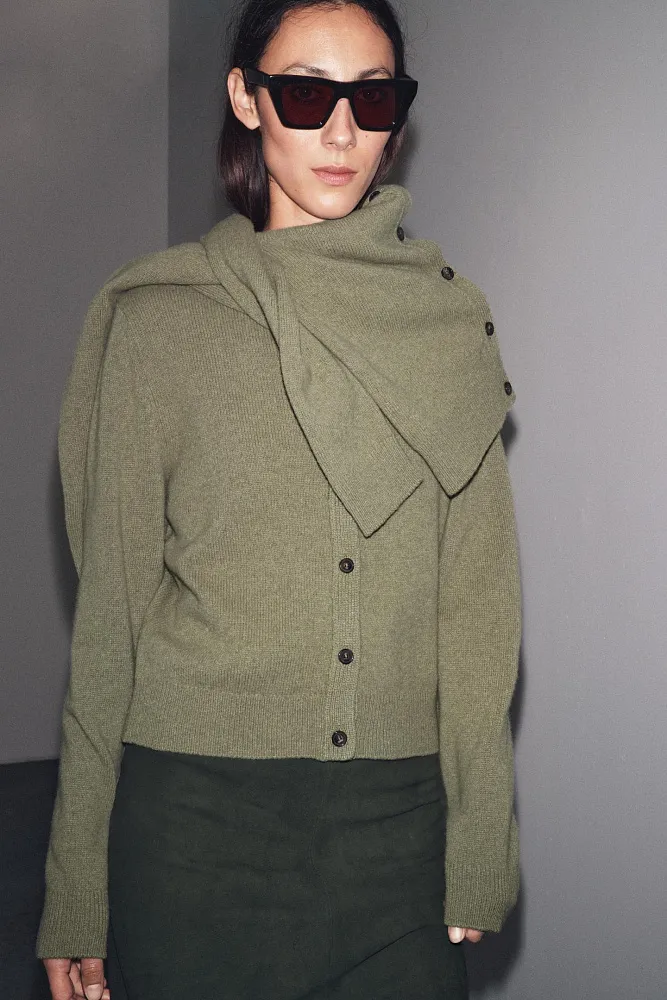 Кардиган из кашемира и шерсти ZARA