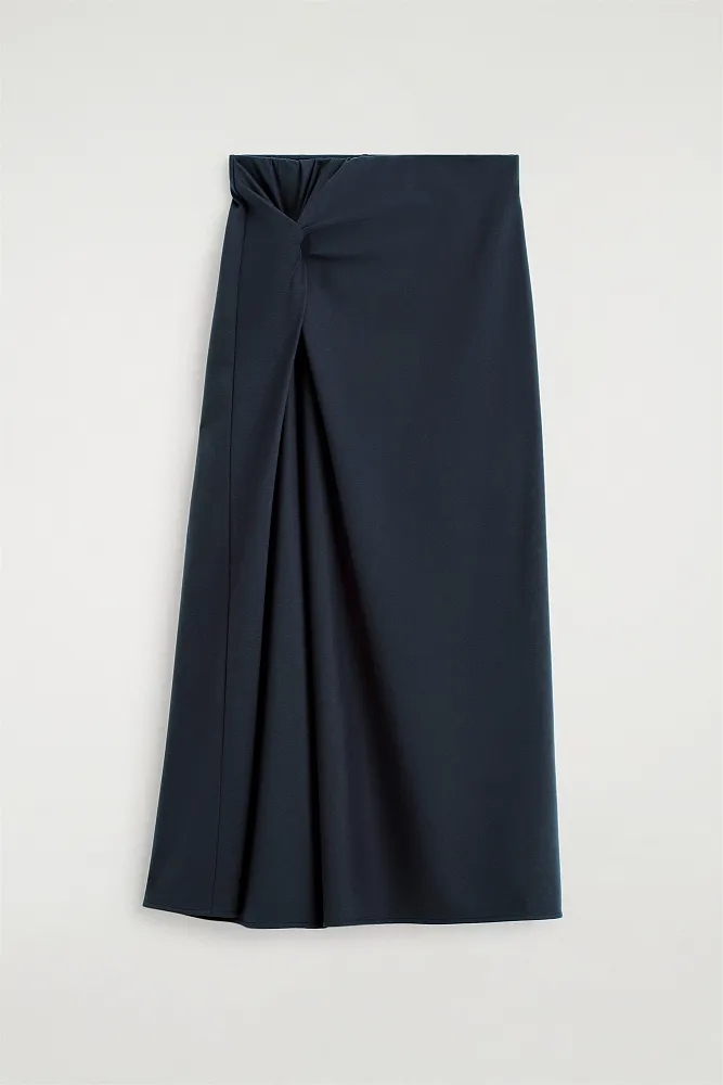 Трикотажная юбка миди с крученым элементом COS