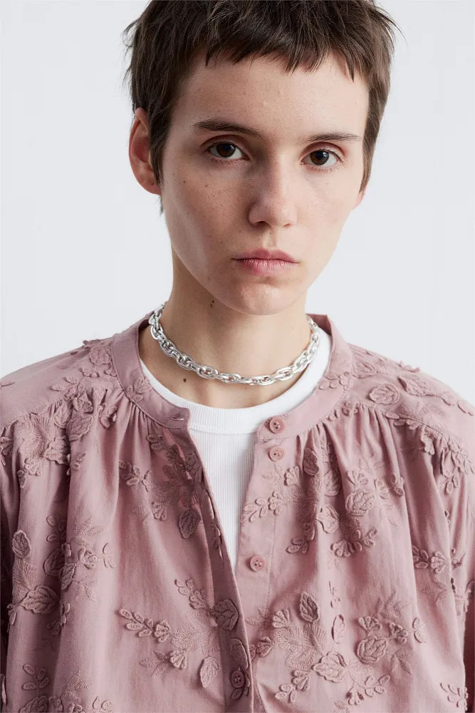 Объемная блуза с цветочной аппликацией & OTHER STORIES