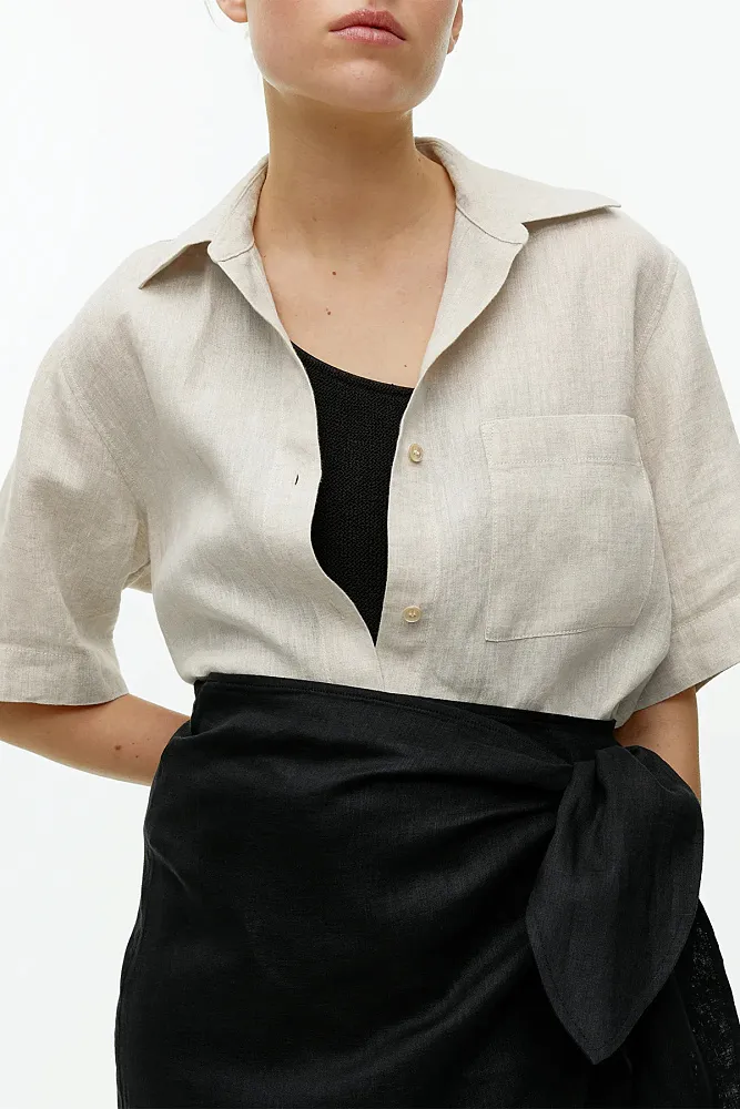 Рубашка льняная ARKET