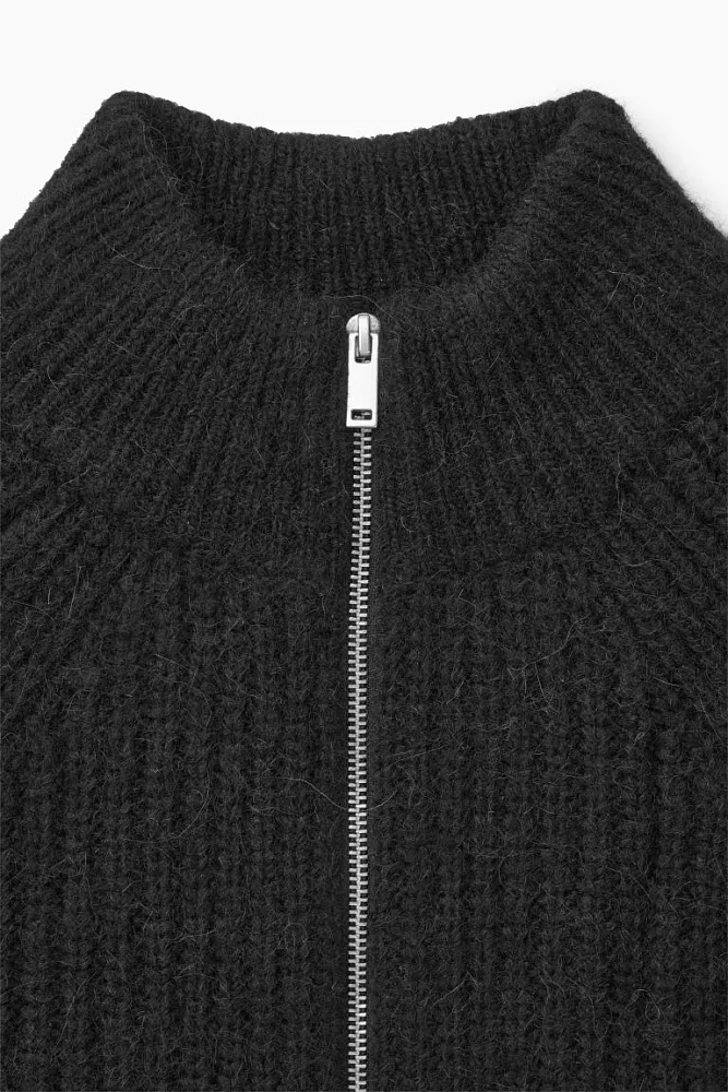 Кардиган на молнии из альпаки COS
