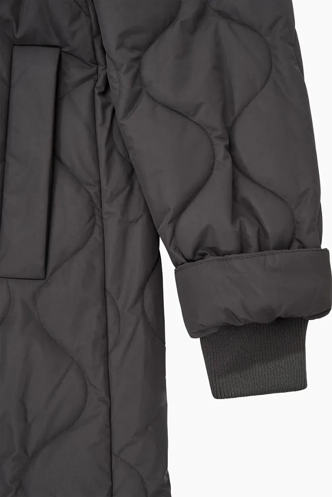 Стеганое пальто oversize COS