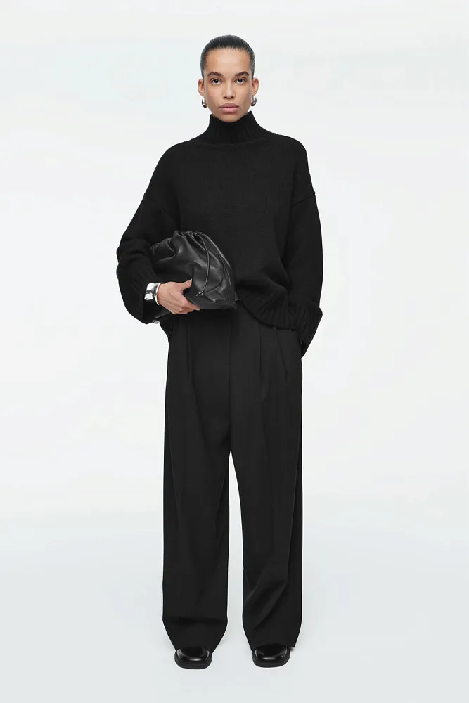 Широкие брюки из твила COS