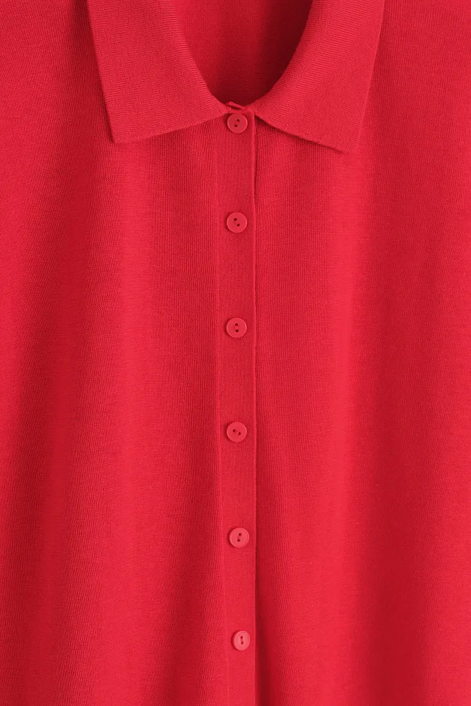 Кардиган-поло из мериносовой шерсти COS