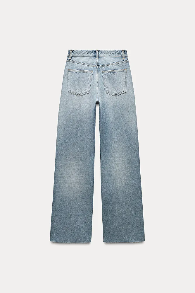 Широкие джинсы TRF с высокой посадкой ZARA