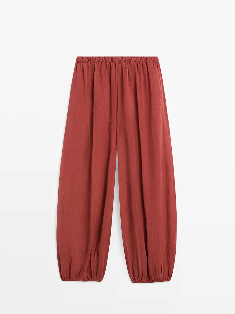 Свободные брюки-саруэль MASSIMO DUTTI