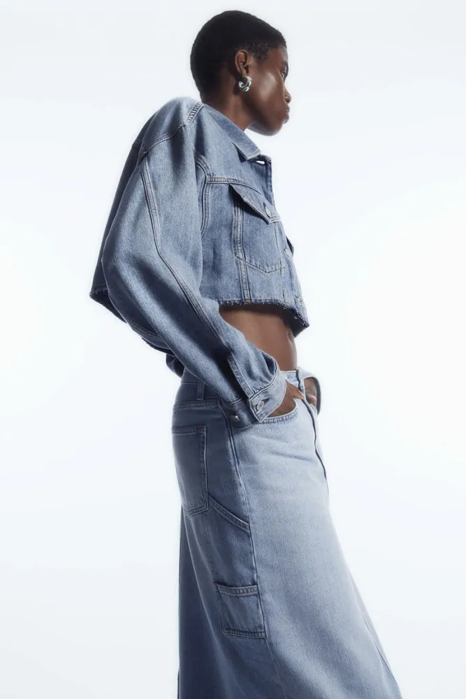 Джинсовая юбка макси COS