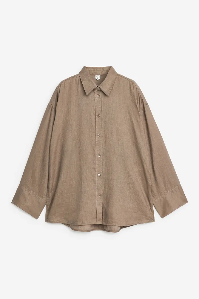 Свободная льняная рубашка ARKET