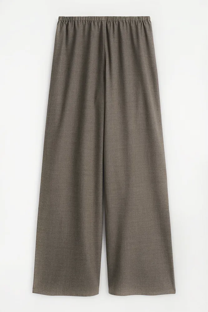 Широкие брюки из смесовой шерсти COS