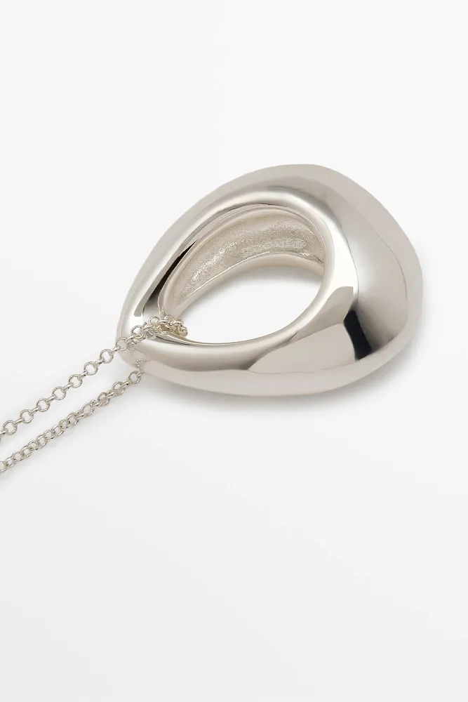 Ожерелье-цепочка с овальной подвеской MASSIMO DUTTI