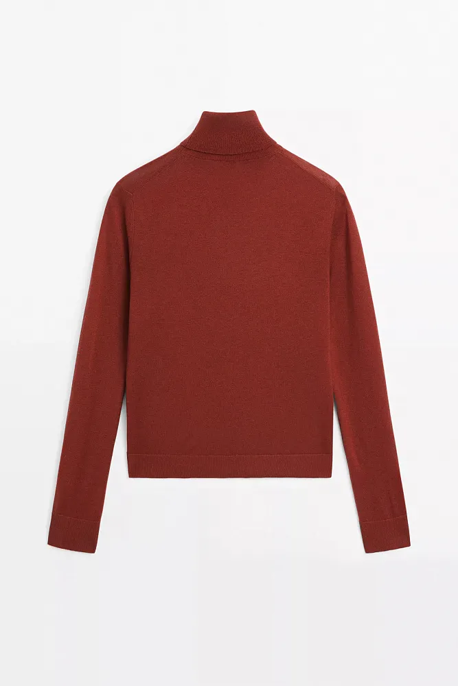 Водолазка из смесовой шерсти MASSIMO DUTTI