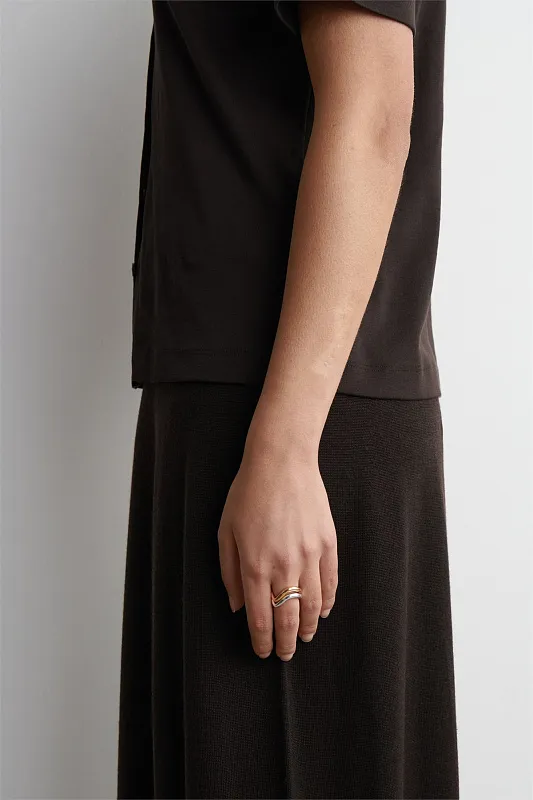 Набор из двух изогнутых колец Набор из двух изогнутых колец