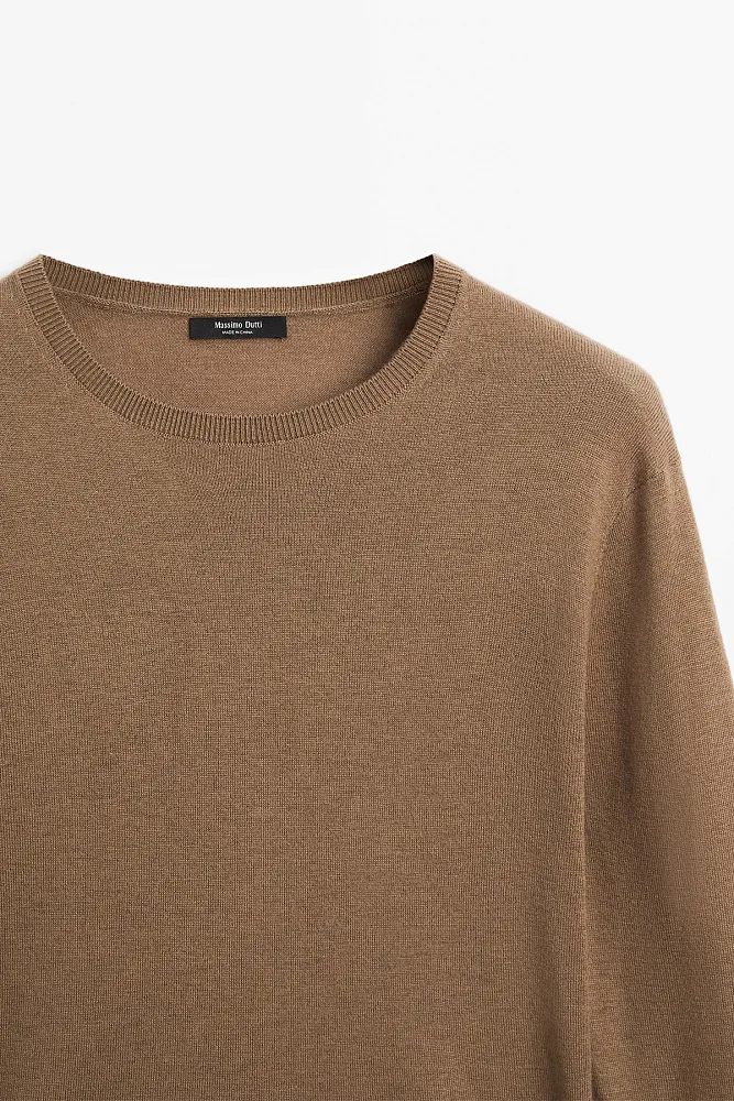 Джемпер из смесовой шерсти MASSIMO DUTTI