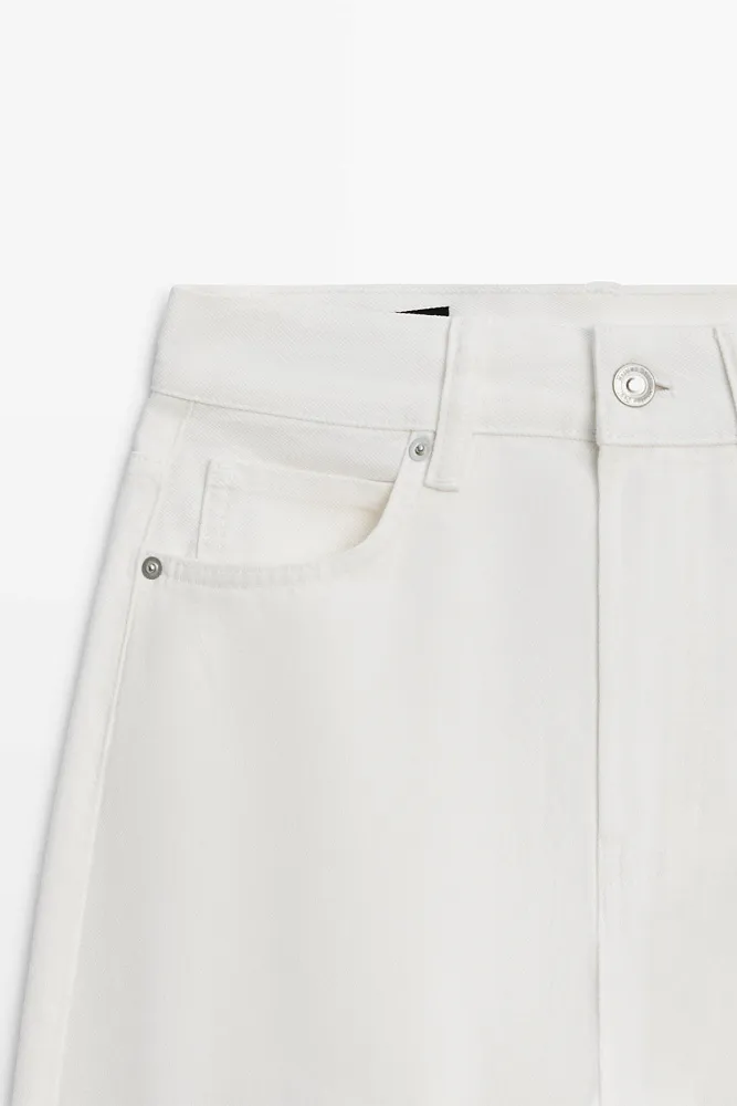 Расклешенные джинсы с высокой посадкой MASSIMO DUTTI