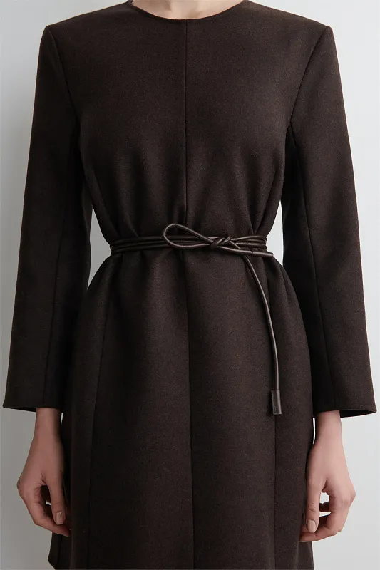 Кожаный ремень в виде шнура