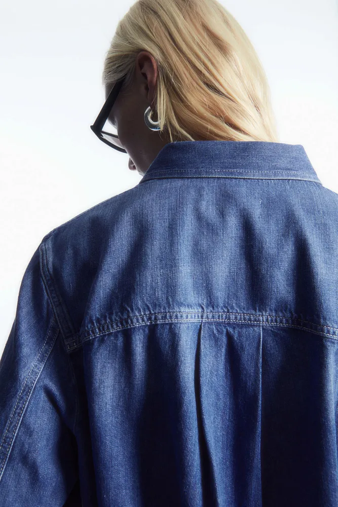 Джинсовая рубашка oversize COS