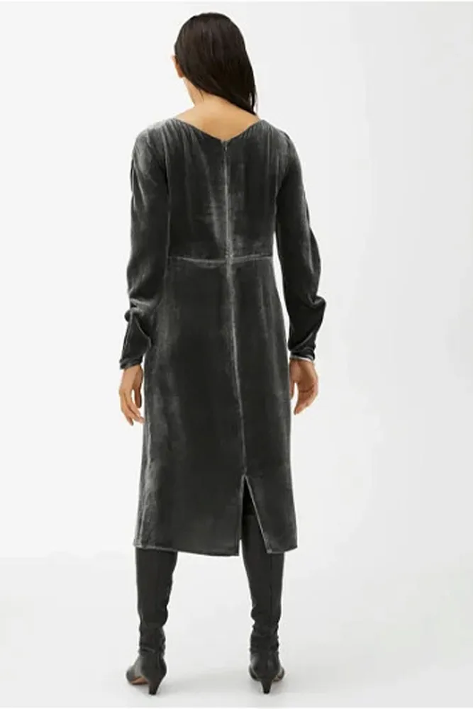 Бархатное платье со сборками ARKET